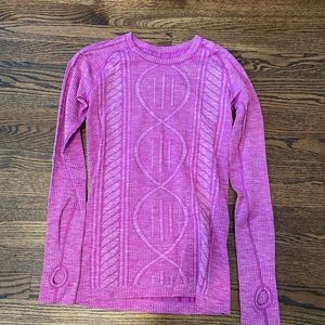 lululemon long sleeve cold weather top size 6
